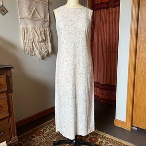 Floral vintage 90s high neck maxi dress